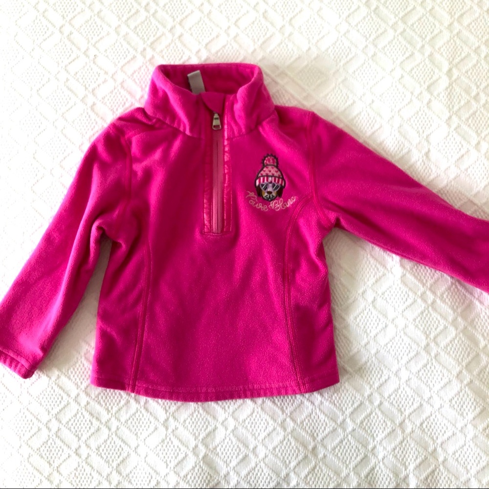 EUC POIVRE BLANC FLEECE KIDS SKI WINTER PINK 18mo